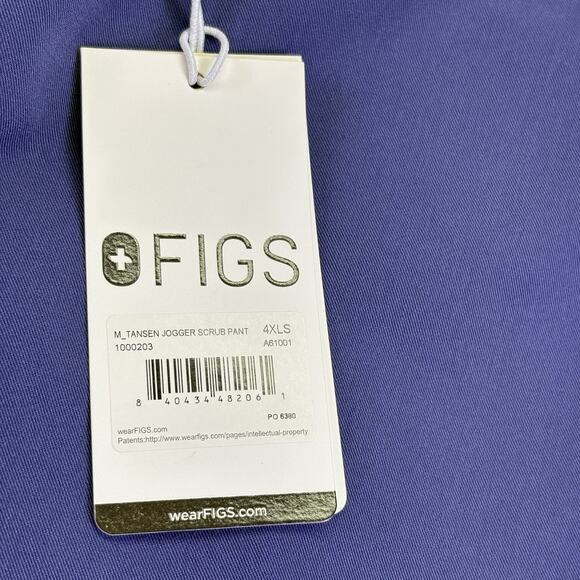 Figs Tansen Jogger Medical Scrub Bottom Pants Mens Size 4 XLS SHORT (2 Pair) - Picture 5 of 9